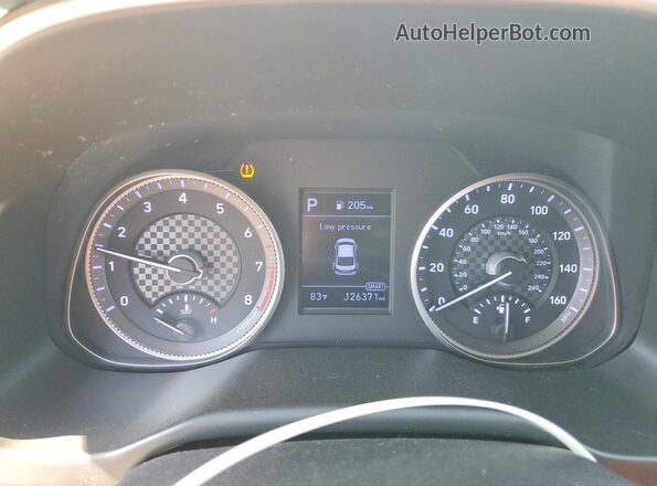5NPD84LF6KH404122 2019 HYUNDAI ELANTRA Silver Widok zestawu wskaźników