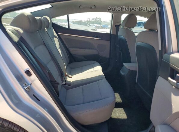 5NPD84LF6KH404122 2019 HYUNDAI ELANTRA Silver Widok tylnych siedzeń
