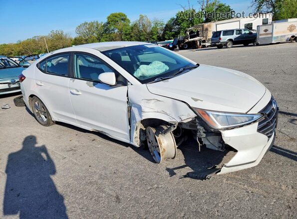 5NPD84LF6KH426363 2019 HYUNDAI ELANTRA White Delantero derecho