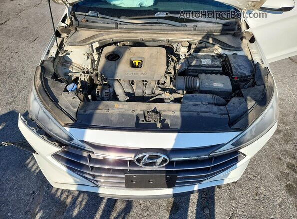 5NPD84LF6KH426363 2019 HYUNDAI ELANTRA White Vista interior trasera