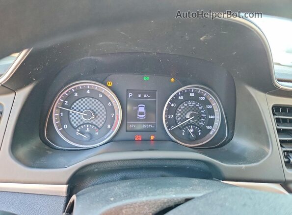 5NPD84LF6KH426363 2019 HYUNDAI ELANTRA White Vista del cuadro de instrumentos