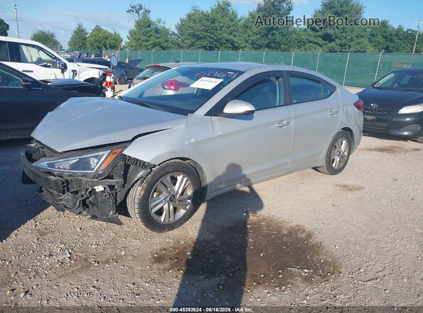 5NPD84LF6KH428095 2019 HYUNDAI ELANTRA Silver წინა მარცხენა ხედი სამი მეოთხედიდან