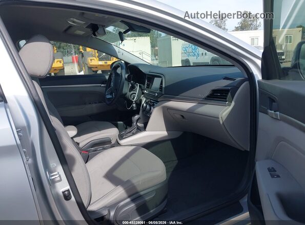 5NPD84LF6KH463431 2019 HYUNDAI ELANTRA Silver წინა სალონის ხედი