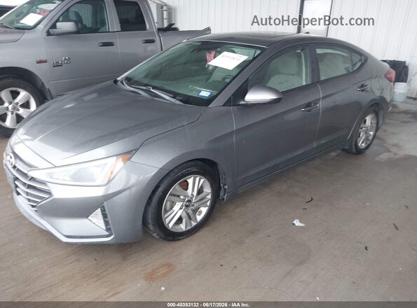5NPD84LF6KH469388 2019 HYUNDAI ELANTRA Silver Vista tres cuartos delantera izquierda