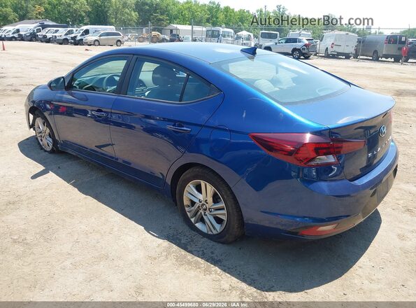 5NPD84LF6KH472646 2019 HYUNDAI ELANTRA Blue Tył lewy