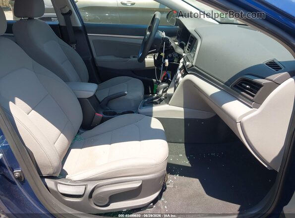 5NPD84LF6KH472646 2019 HYUNDAI ELANTRA Blue Widok wnętrza z przodu