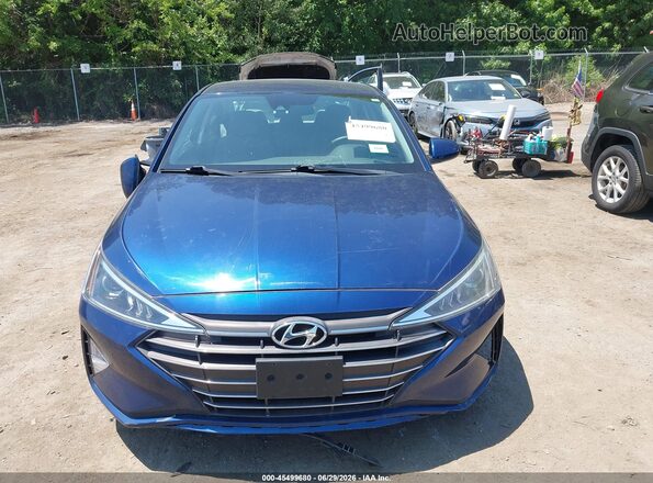 5NPD84LF6KH472646 2019 HYUNDAI ELANTRA Blue Widok zestawu wskaźników