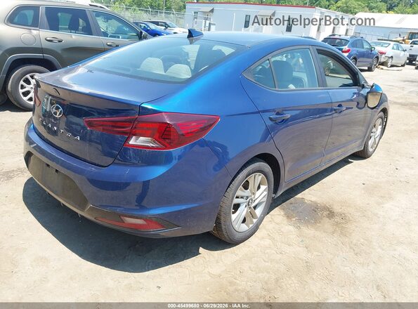 5NPD84LF6KH472646 2019 HYUNDAI ELANTRA Blue Tył prawy