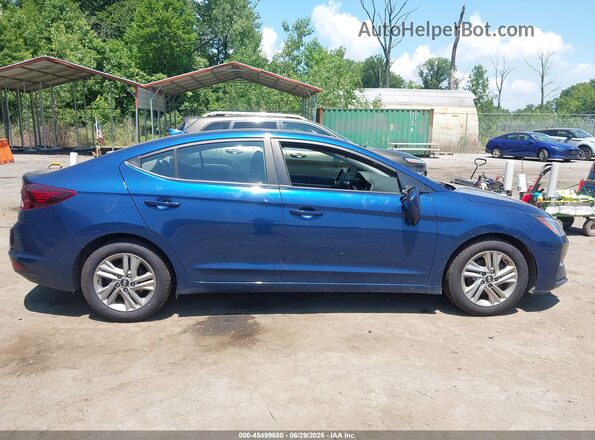 5NPD84LF6KH472646 2019 HYUNDAI ELANTRA Blue Widok wnętrza z tyłu