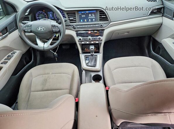 5NPD84LF6LH504738 2020 HYUNDAI ELANTRA Silver Widok deski rozdzielczej