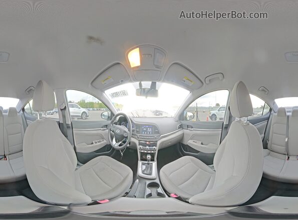 5NPD84LF6LH504738 2020 HYUNDAI ELANTRA Silver Widok wnętrza 360 stopni