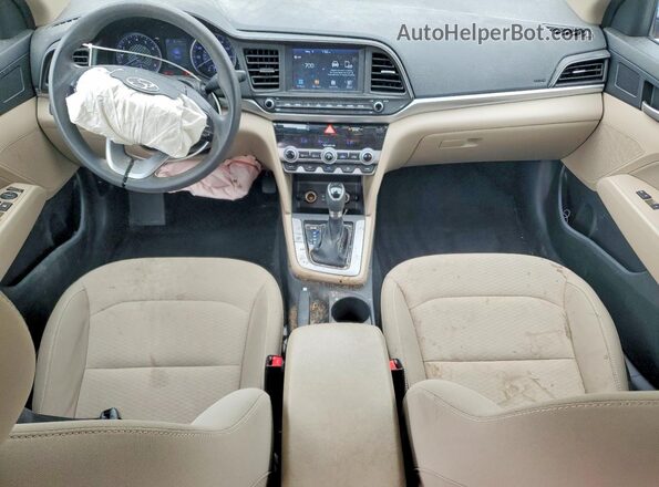 5NPD84LF6LH510197 2020 HYUNDAI ELANTRA Red Dashboard view