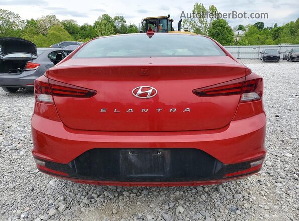 5NPD84LF6LH510197 2020 HYUNDAI ELANTRA Red Rear view