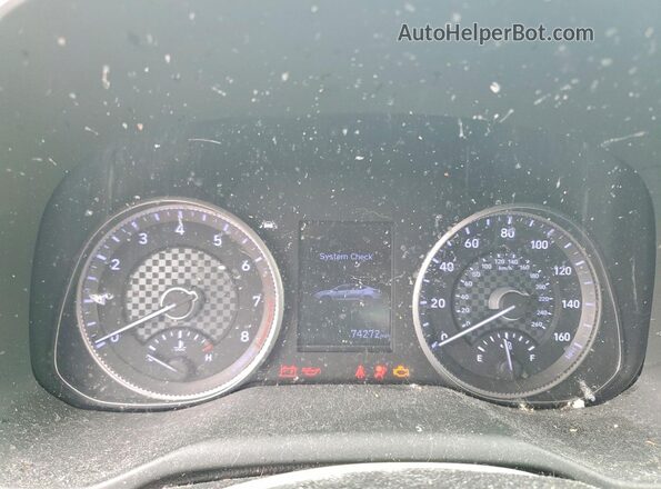 5NPD84LF6LH510197 2020 HYUNDAI ELANTRA Red Instrument cluster view