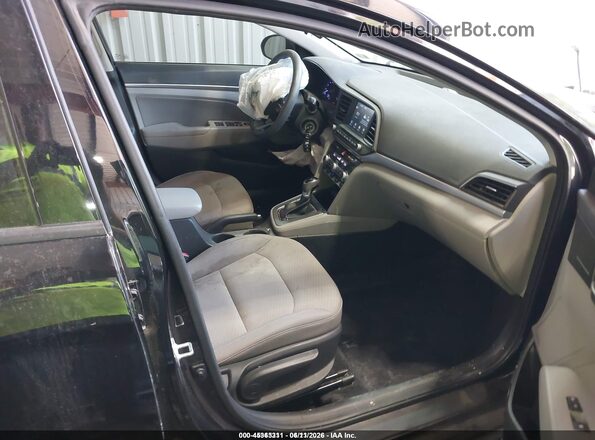 5NPD84LF6LH520437 2020 HYUNDAI ELANTRA Black Widok wnętrza z przodu