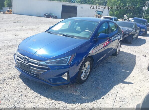 5NPD84LF6LH557830 2020 HYUNDAI ELANTRA Blue Առջևի ձախ երեք քառորդ տեսարան