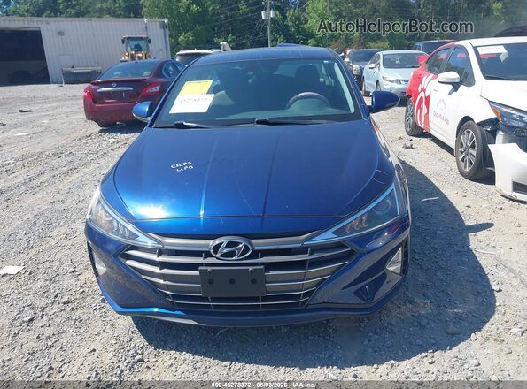 5NPD84LF6LH557830 2020 HYUNDAI ELANTRA Blue Սարքավորումների վահանակի տեսք