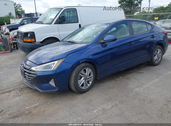 5NPD84LF6LH558511 2020 HYUNDAI ELANTRA Blue Առջևի ձախ երեք քառորդ տեսարան