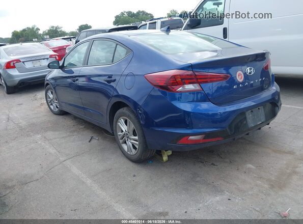 5NPD84LF6LH558511 2020 HYUNDAI ELANTRA Blue Հետևի ձախ