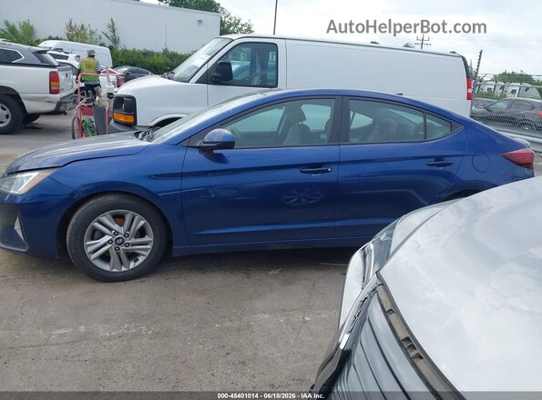 5NPD84LF6LH558511 2020 HYUNDAI ELANTRA Blue Սալոնի հետևի տեսք