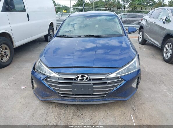 5NPD84LF6LH558511 2020 HYUNDAI ELANTRA Blue Առջևի վահանակի տեսք
