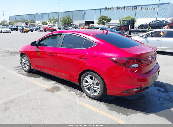 5NPD84LF6LH603141 2020 HYUNDAI ELANTRA Red Հետևի ձախ