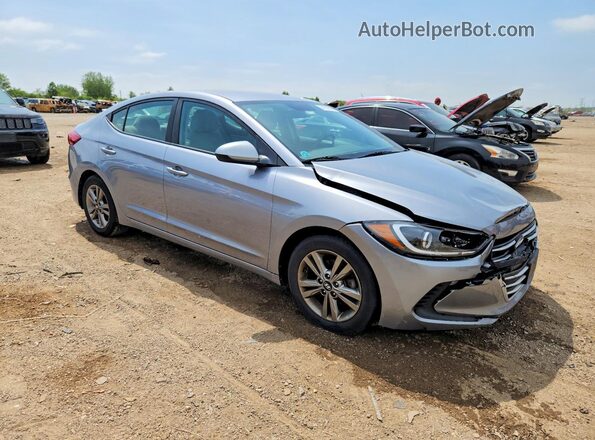 5NPD84LF7HH005695 2017 HYUNDAI ELANTRA Серебряный Передняя правая четверть