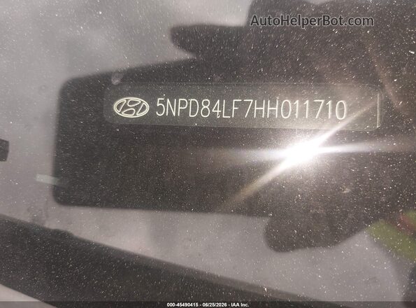 5NPD84LF7HH011710 2017 HYUNDAI ELANTRA Black Շարժիչի բաժամունքի տեսք