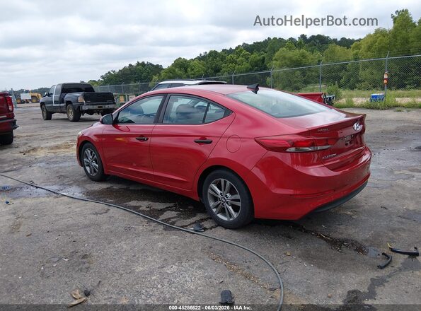 5NPD84LF7HH012422 2017 HYUNDAI ELANTRA Red Tył lewy
