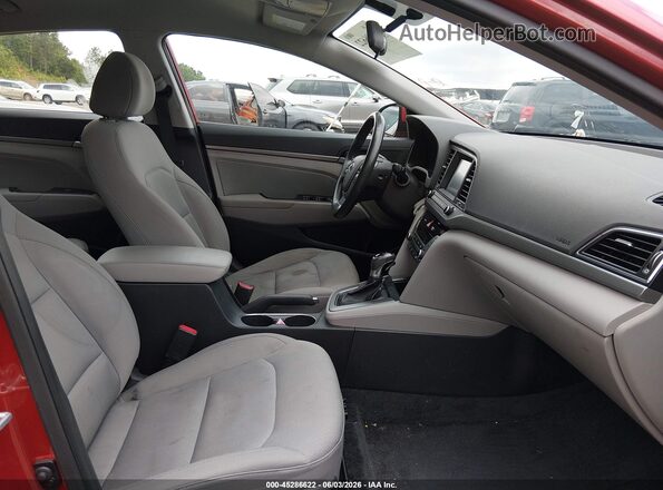 5NPD84LF7HH012422 2017 HYUNDAI ELANTRA Red Widok wnętrza z przodu