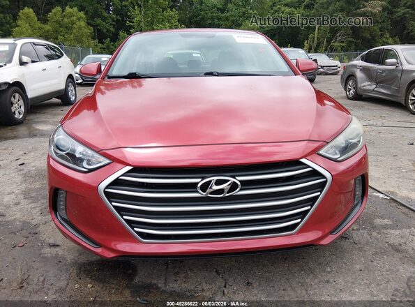5NPD84LF7HH012422 2017 HYUNDAI ELANTRA Red Widok wnętrza z tyłu