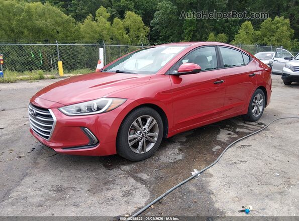 5NPD84LF7HH012422 2017 HYUNDAI ELANTRA Red Przód lewy