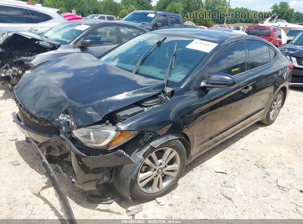 5NPD84LF7HH054850 2017 HYUNDAI ELANTRA Черный Передняя левая четверть