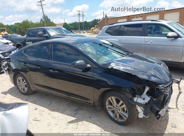 5NPD84LF7HH054850 2017 HYUNDAI ELANTRA Черный Вид задней части салона