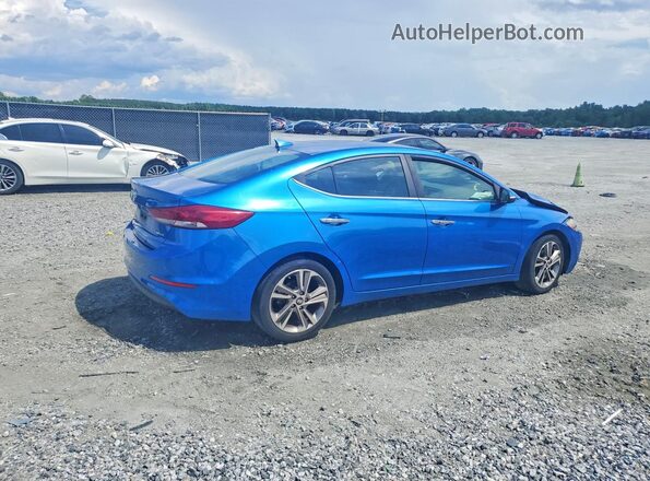 5NPD84LF7HH114321 2017 HYUNDAI ELANTRA Blue Tył prawy