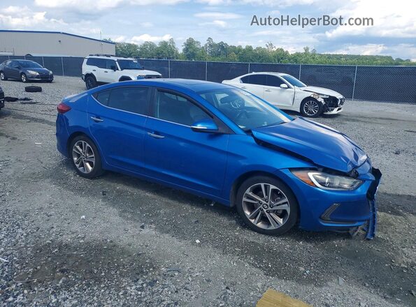 5NPD84LF7HH114321 2017 HYUNDAI ELANTRA Blue Przód prawy