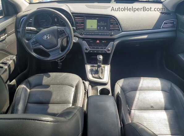 5NPD84LF7HH114321 2017 HYUNDAI ELANTRA Blue Widok deski rozdzielczej