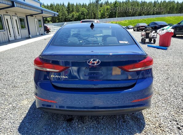 5NPD84LF7HH134245 2017 HYUNDAI ELANTRA Blue უკანა ხედი