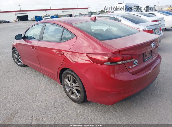 5NPD84LF7HH136660 2017 HYUNDAI ELANTRA Red უკანა მარცხენა