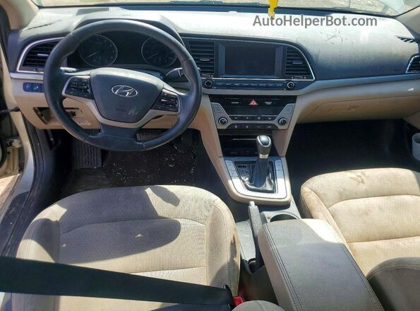 5NPD84LF7HH143639 2017 HYUNDAI ELANTRA Beige 