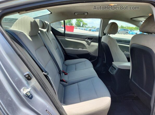 5NPD84LF7HH145228 2017 HYUNDAI ELANTRA Silver Rear seats view