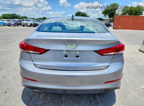5NPD84LF7HH145228 2017 HYUNDAI ELANTRA Silver Rear view