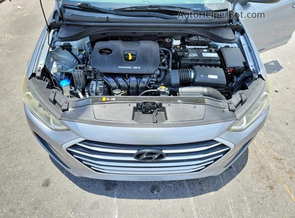 5NPD84LF7HH145228 2017 HYUNDAI ELANTRA Silver Rear interior view