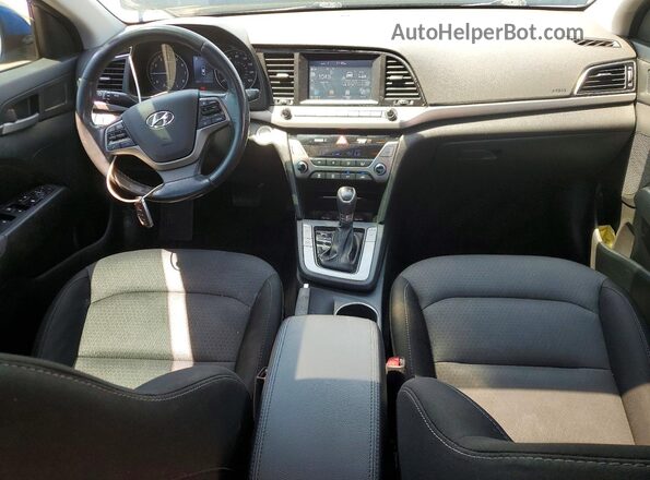 5NPD84LF7HH151532 2017 HYUNDAI ELANTRA Blue წინა პანელის ხედი