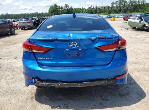 5NPD84LF7HH151532 2017 HYUNDAI ELANTRA Blue უკანა ხედი