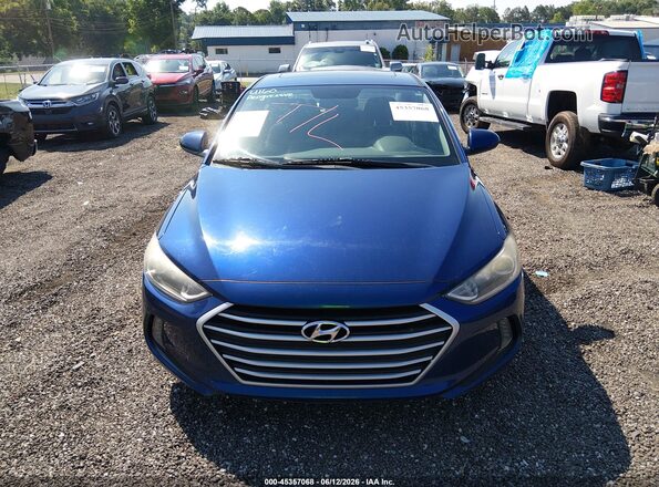 5NPD84LF7HH211440 2017 HYUNDAI ELANTRA Blue უკანა სალონის ხედი