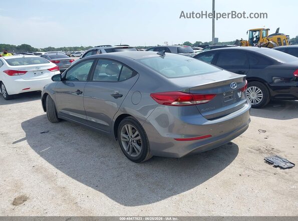 5NPD84LF7JH239728 2018 HYUNDAI ELANTRA Gray უკანა მარცხენა