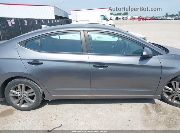 5NPD84LF7JH239728 2018 HYUNDAI ELANTRA Gray უკანა სალონის ხედი
