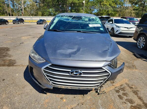 5NPD84LF7JH243732 2018 HYUNDAI ELANTRA Серый Вид спереди