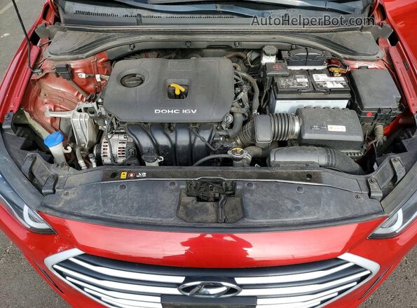 5NPD84LF7JH266749 2018 HYUNDAI ELANTRA Orange უკანა სალონის ხედი